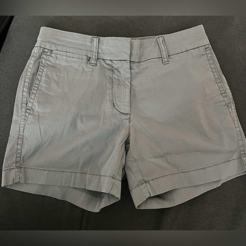 J. Crew Women's/teen Light Gray Tailored Chino Shorts 000
